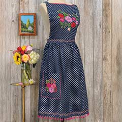 Dot & Flora Embroidered Apron Image 1