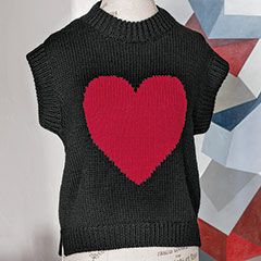 Alpaca Wool Heart Sweater Image 1
