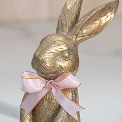 Gilt Bunny Statue & Chocolate Eggs Image 4