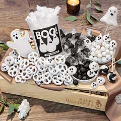 Black & White Boo Sweets - Happy Halloween Crate Image 1