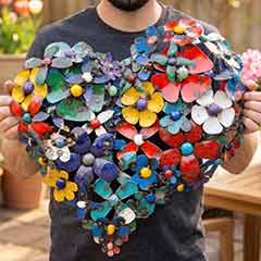 Artisan Metal Heart Fleur Image 4