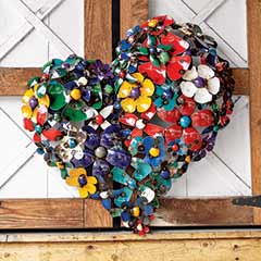 Artisan Metal Heart Fleur Image 1