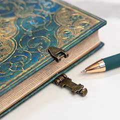 Gold & Peacock Journal Set Image 5