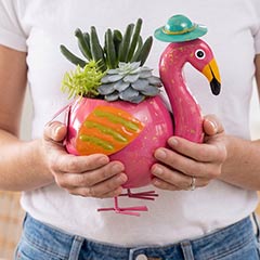 Adventure Flamingo Planter Image 2