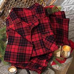 Buffalo Plaid Flannel Pajamas Image 1