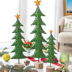 Whimsical Star-Topped Trees Image 1