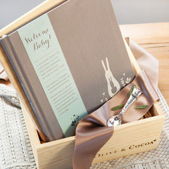 Heirloom Baby Boy Book & Spoon Image 1