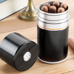 Steel Desktop Cigar Humidor Image 1