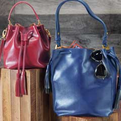 Ruby Tasseled Mini Bucket Bag Image 2