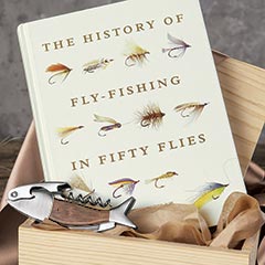 The History Of Fly Fishing Book & Corkscrew Image 1