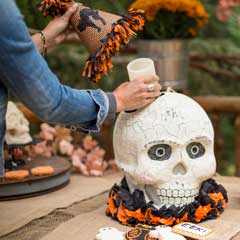 Mischievous Papier M&acirc;ch&eacute; Skull Image 2